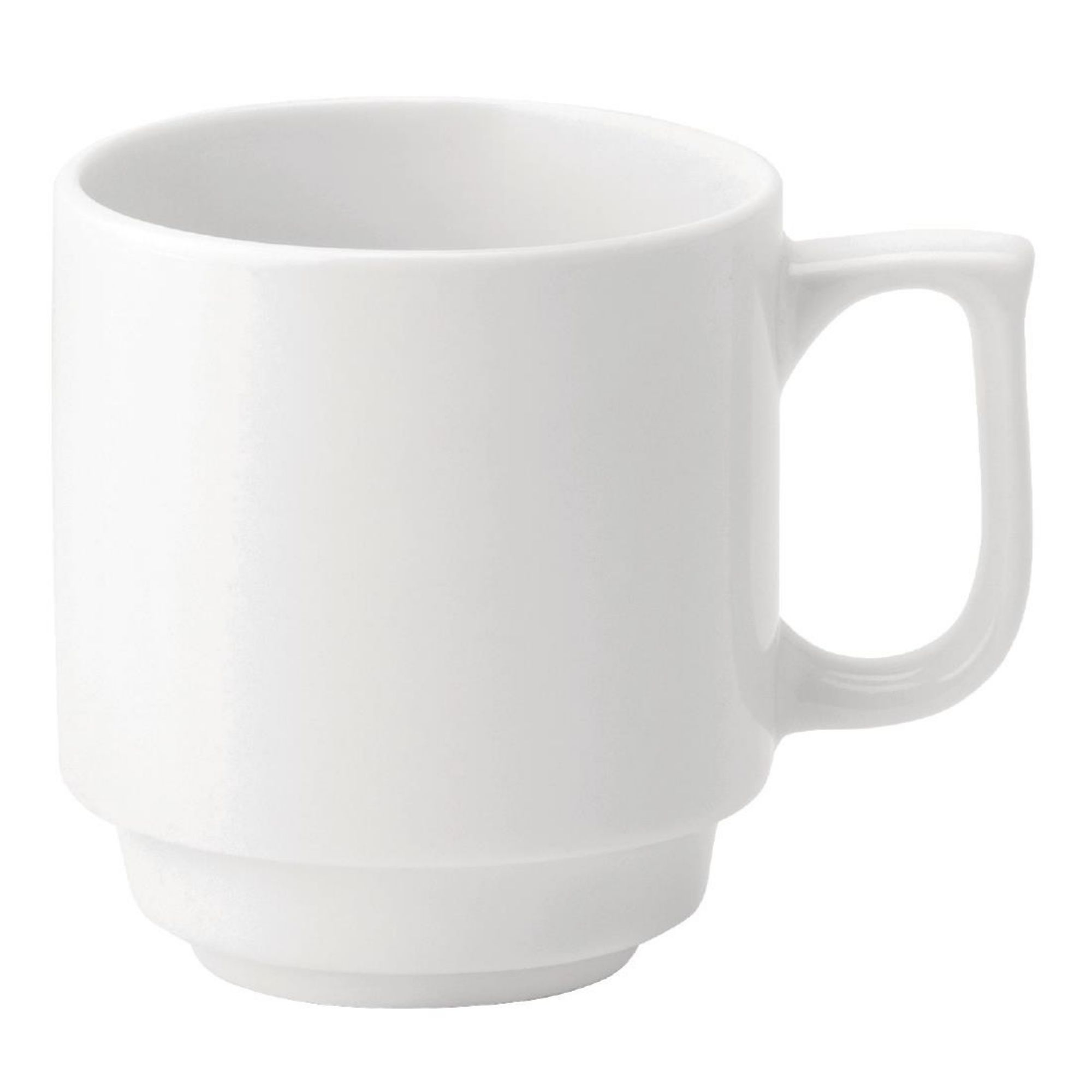 Picture of Utopia Pure White Stacking Mugs 280ml (Pack of 36) - DY336