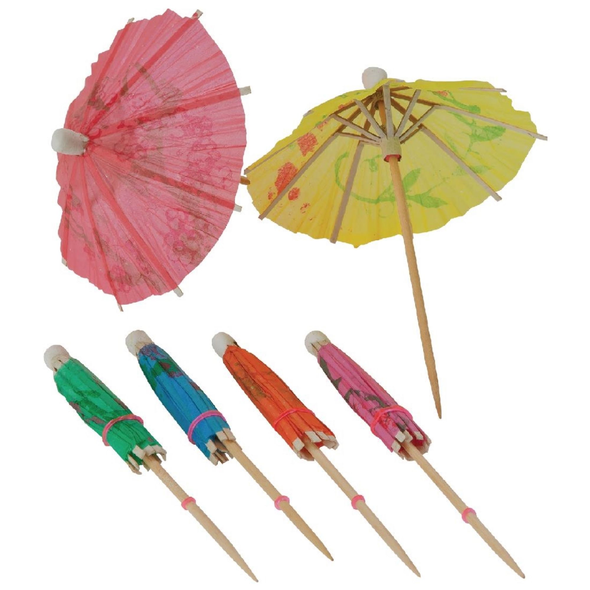 Picture of Fiesta Recyclable Paper Parasols Mixed Colours (Pack of 144)