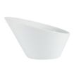 Picture of Olympia Whiteware Oval Sloping Bowls 154 x 133mm 335ml (Pack of 4) - CB079