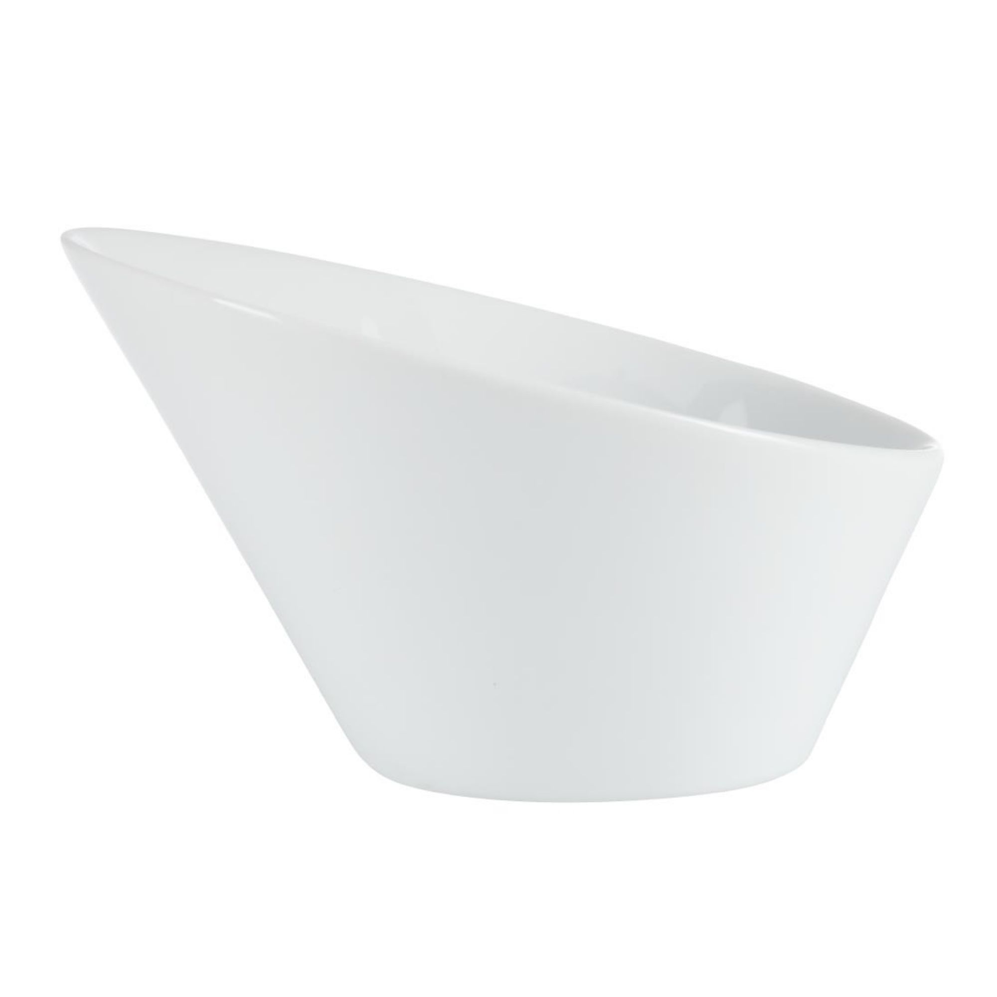 Picture of Olympia Whiteware Oval Sloping Bowls 154 x 133mm 335ml (Pack of 4)