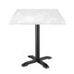 Picture of Bolero Square Marble Effect Tabletop White 600mm - DC301