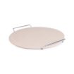 Picture of Round Pizza Stone with Metal Serving Rack 15in - CL714