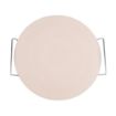 Picture of Round Pizza Stone with Metal Serving Rack 15in - CL714