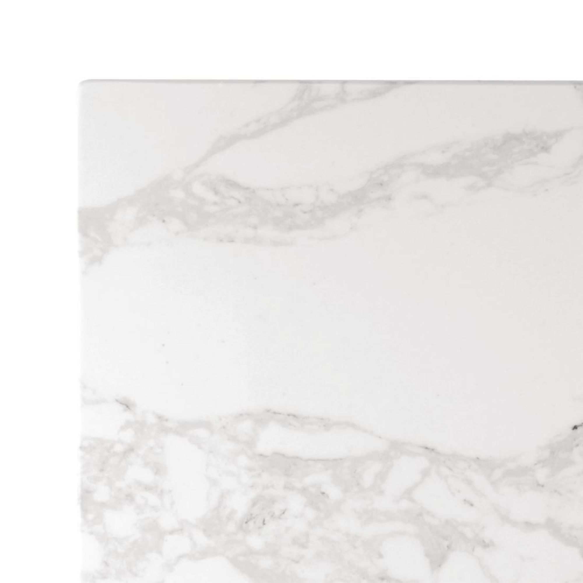 Picture of Bolero Square Marble Effect Tabletop White 600mm