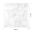 Picture of Bolero Square Marble Effect Tabletop White 600mm - DC301
