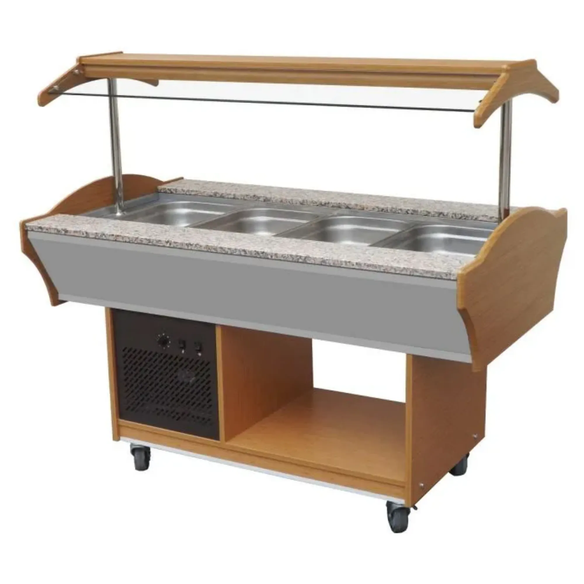 Picture of CombiSteel Refrigerated Buffet Wenge 4/1 GN - 7077.0010