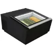 Picture of CombiSteel Operating Side Opens Ice Cream Display CounterTop BLACK - 7292.0010