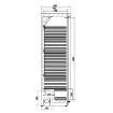 Picture of CombiSteel Solid Door Fridge 1 White Door 350 Litre - 7450.0556