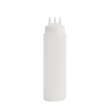 Picture of Vogue Clear 3 Nozzle Squeeze Bottle 24oz