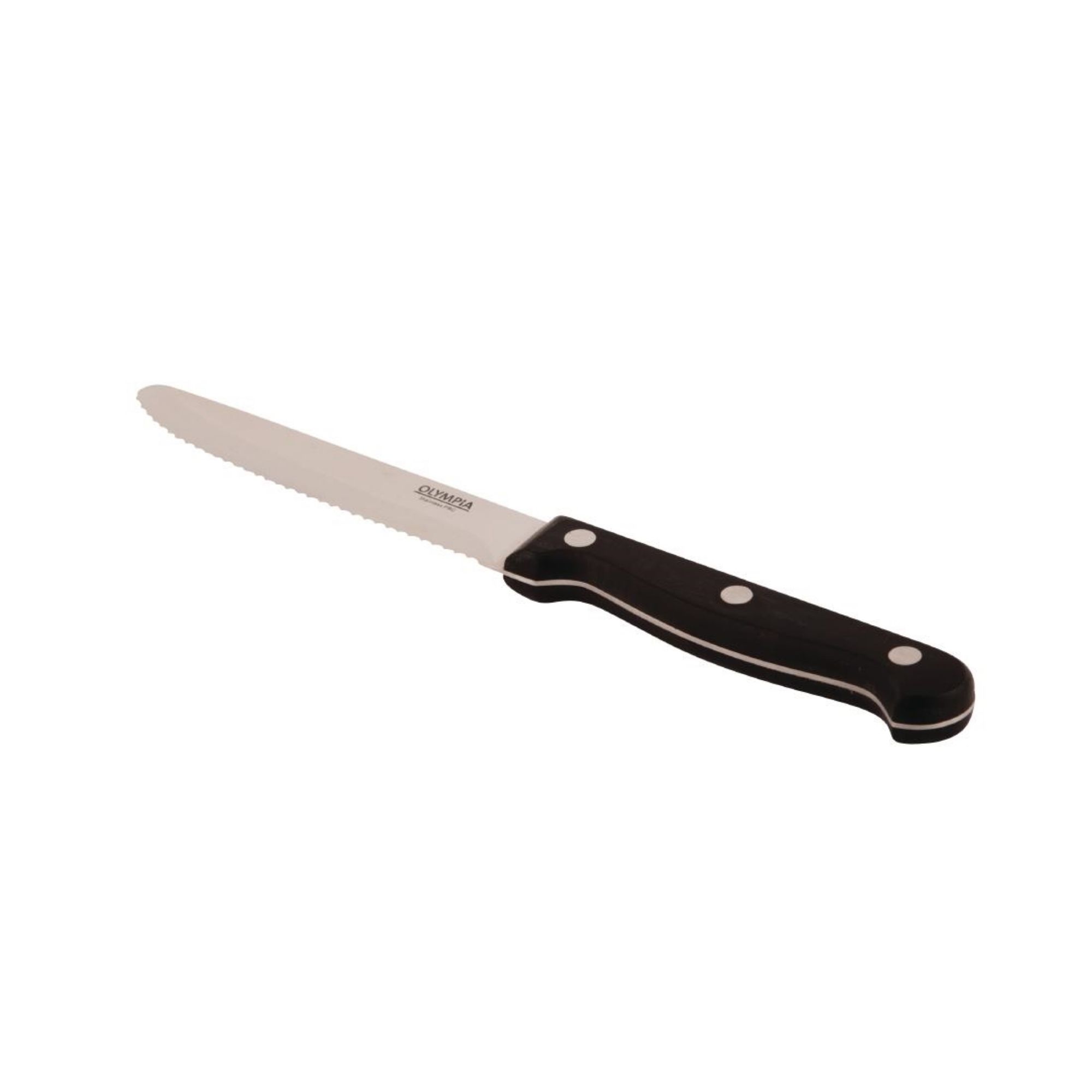 Picture of Olympia Rounded Steak Knives Black (12 pack)