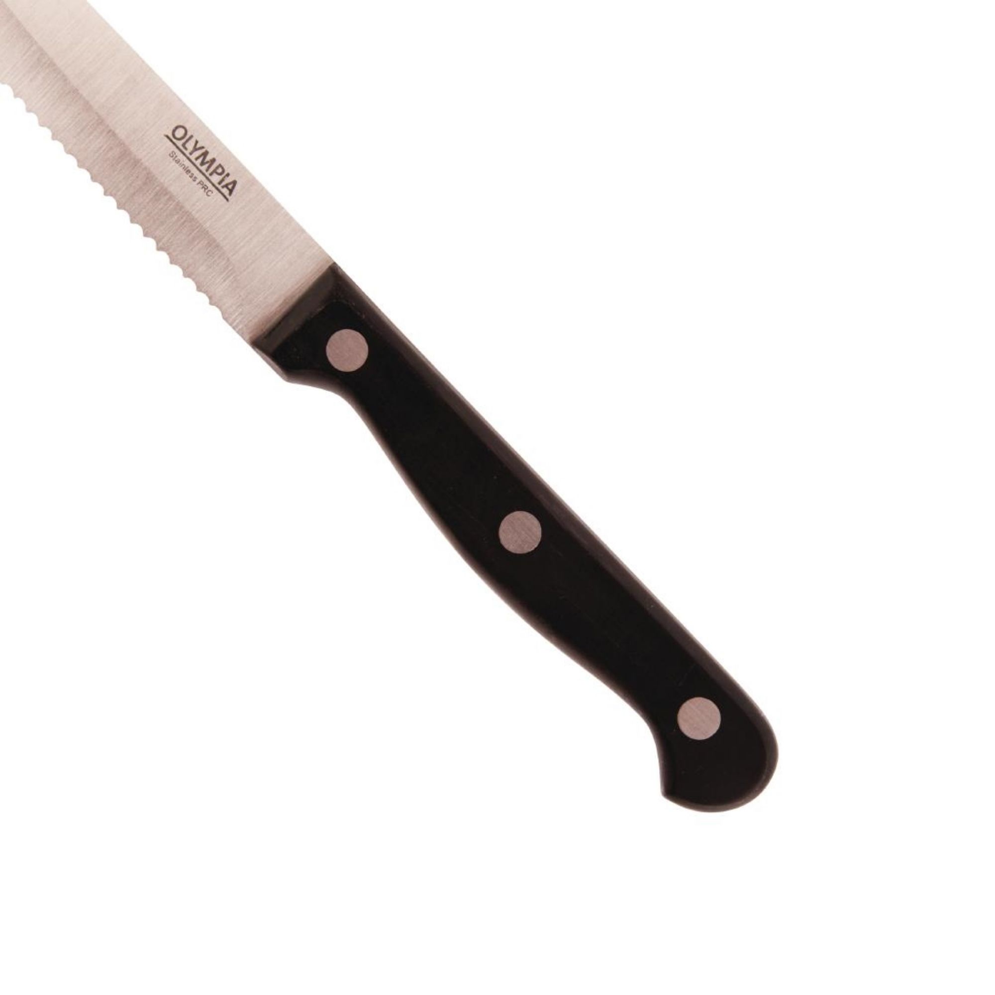 Picture of Olympia Rounded Steak Knives Black (12 pack)