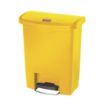 Picture of Rubbermaid Slim Jim Front Step-On Pedal Bin 30Ltr - Yellow - CW581