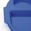 Picture of Olympia Kristallon Small Polycarbonate Compartment Food Trays Blue 322mm - DL129