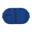 Picture of Olympia Kristallon Small Polycarbonate Compartment Food Trays Blue 322mm - DL129