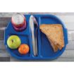 Picture of Olympia Kristallon Small Polycarbonate Compartment Food Trays Blue 322mm - DL129