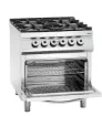 Picture of Bartscher Gas stove, 4 burners,el. oven,2/1GN Freestanding - 2952271