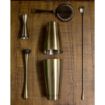 Picture of Beaumont Antique Brass Plated Banded Jigger 25ml/35ml/50ml - CZ353