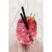Picture of Fiesta Compostable Paper Cocktail Stirrer Straws Black (Pack of 250) - CY080