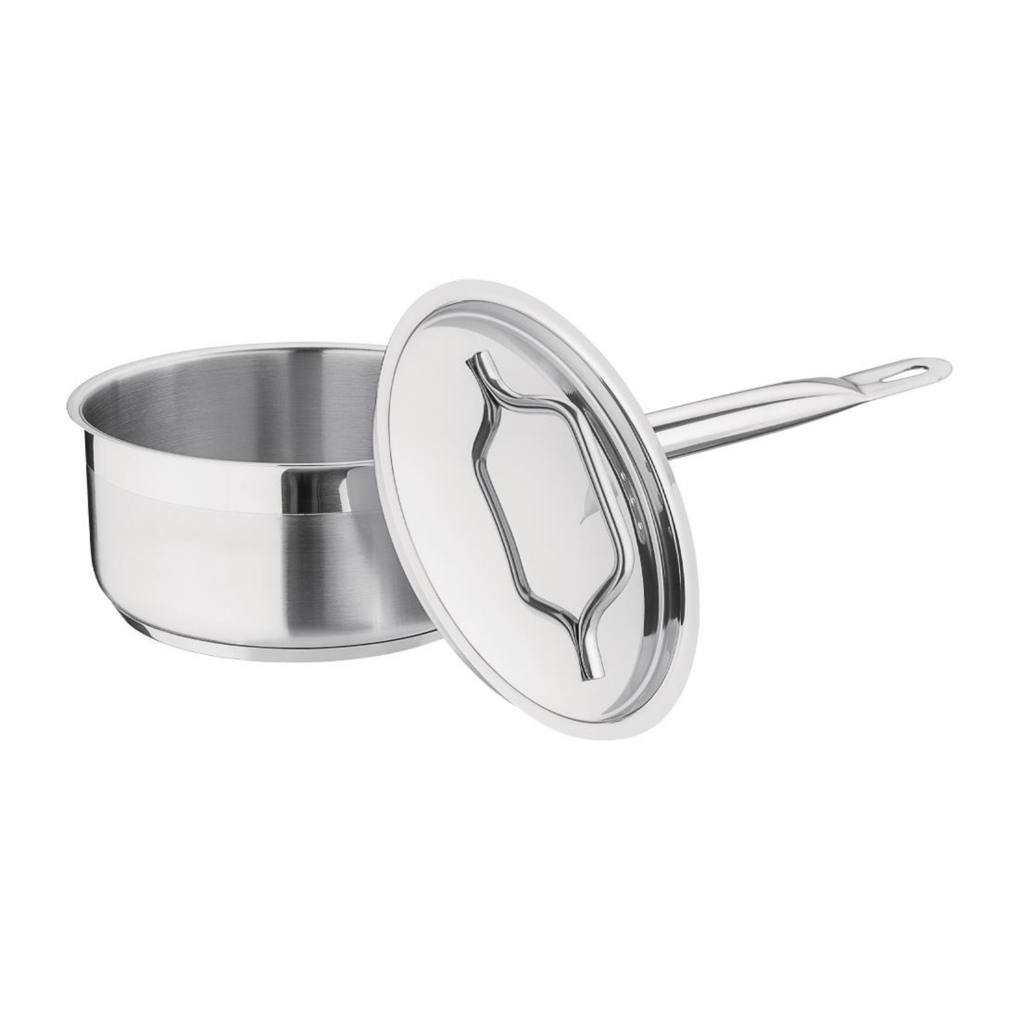 Picture of Nisbets Essentials Stainless Steel Saucepan With Lid 16cm