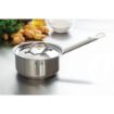 Picture of Nisbets Essentials Stainless Steel Saucepan With Lid 16cm - DF670