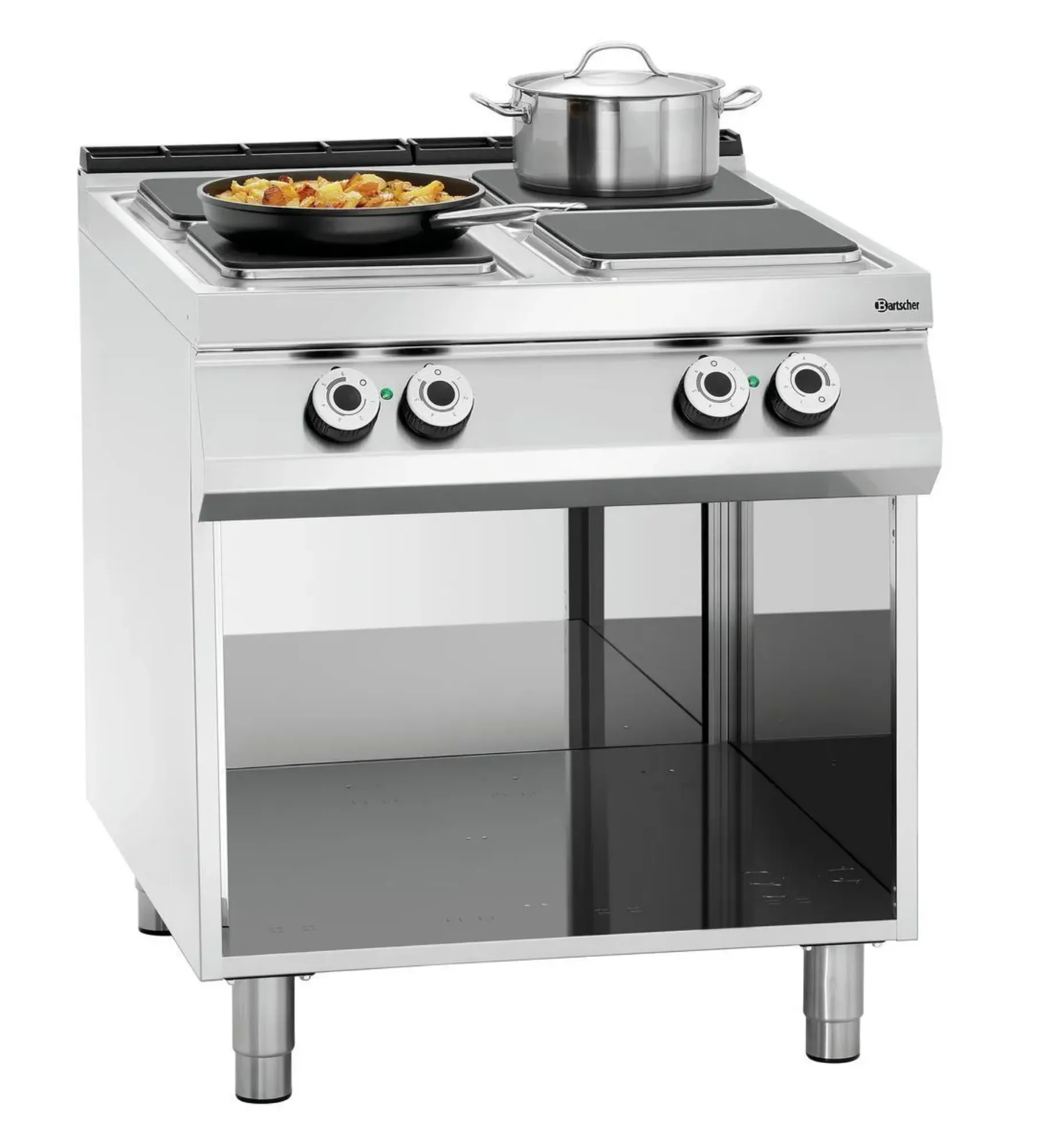 Picture of Bartscher El. stove, 4 plates, OBU Freestanding - 296215