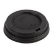 Picture of Fiesta Recyclable Coffee Cup Lids Black 340ml / 12oz and 455ml / 16oz (50 Pack) - CW717