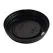 Picture of Fiesta Recyclable Coffee Cup Lids Black 340ml / 12oz and 455ml / 16oz (50 Pack) - CW717
