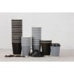 Picture of Fiesta Recyclable Coffee Cup Lids Black 225ml / 8oz (Pack of 1000) - CW716