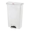 Picture of Rubbermaid Slim Jim Step on Bin Front Pedal 68Ltr White - CW590