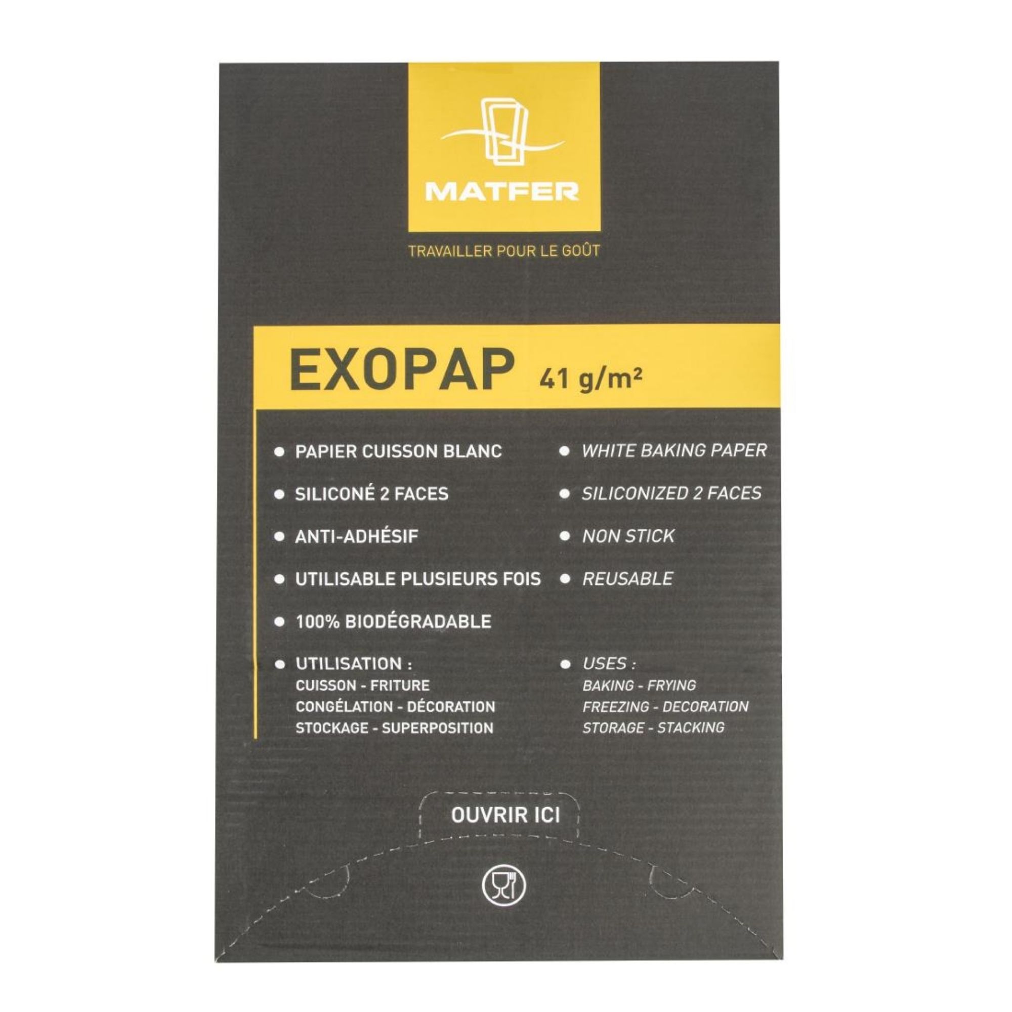 Picture of Matfer Bourgeat Exopap Baking Paper 325 x 530mm (Pack of 500)