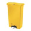 Picture of Rubbermaid Slim Jim Front Step-On Pedal Bin 50Ltr - Yellow - CW585