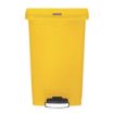 Picture of Rubbermaid Slim Jim Front Step-On Pedal Bin 50Ltr - Yellow - CW585