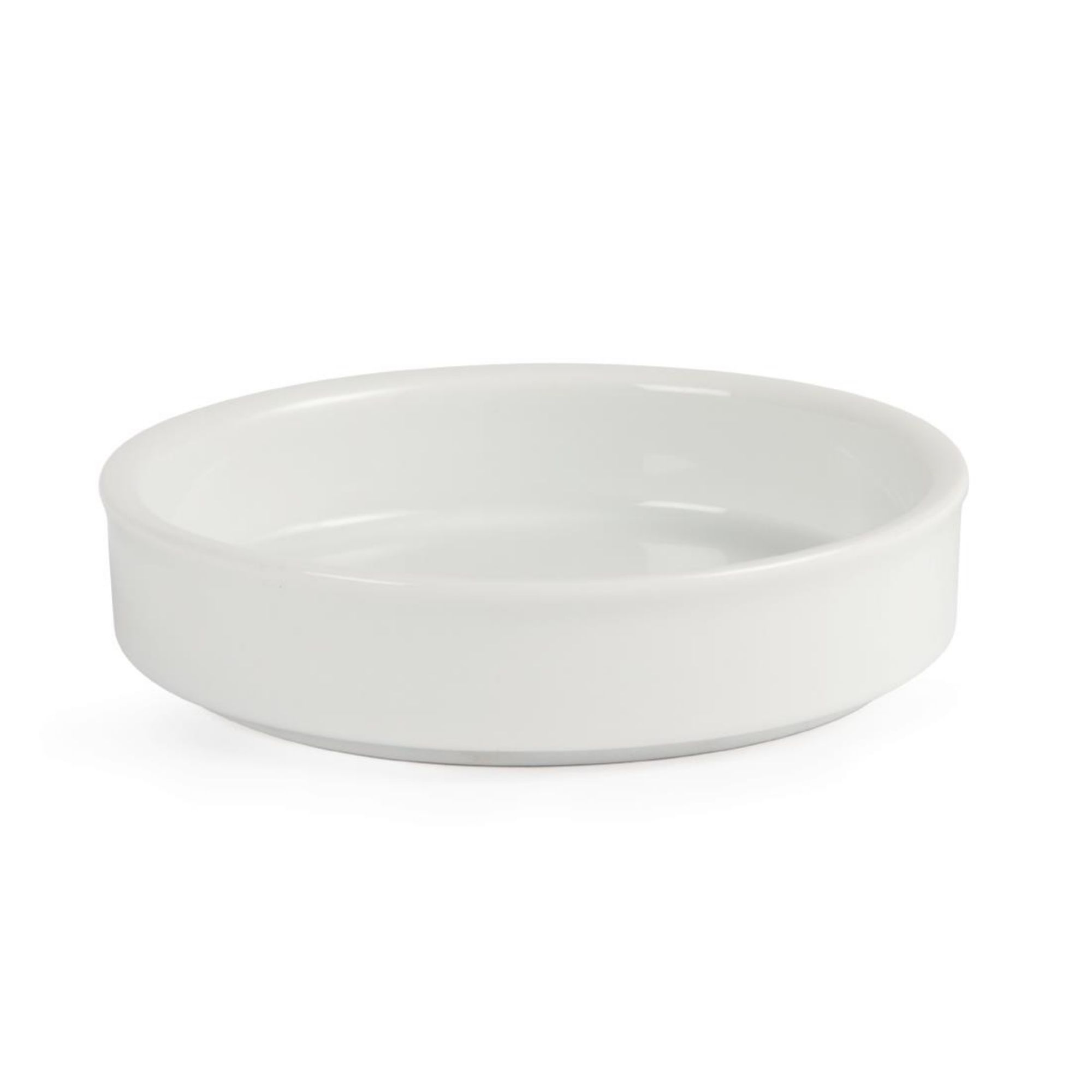 Picture of Olympia Mediterranean Stackable Dishes White 102mm (Pack of 6)