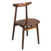 Picture of Fameg Walnut Cowhorn Side Chair (Pack of 2) - CW008