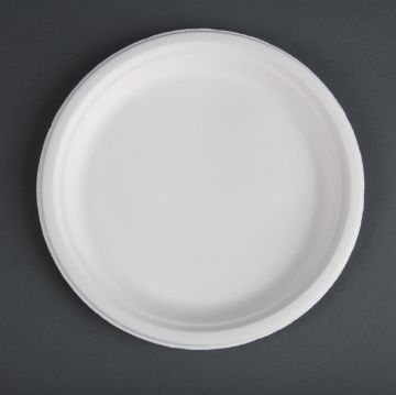 Picture of Fiesta Compostable Bagasse Plates Round 260mm (Pack of 50)