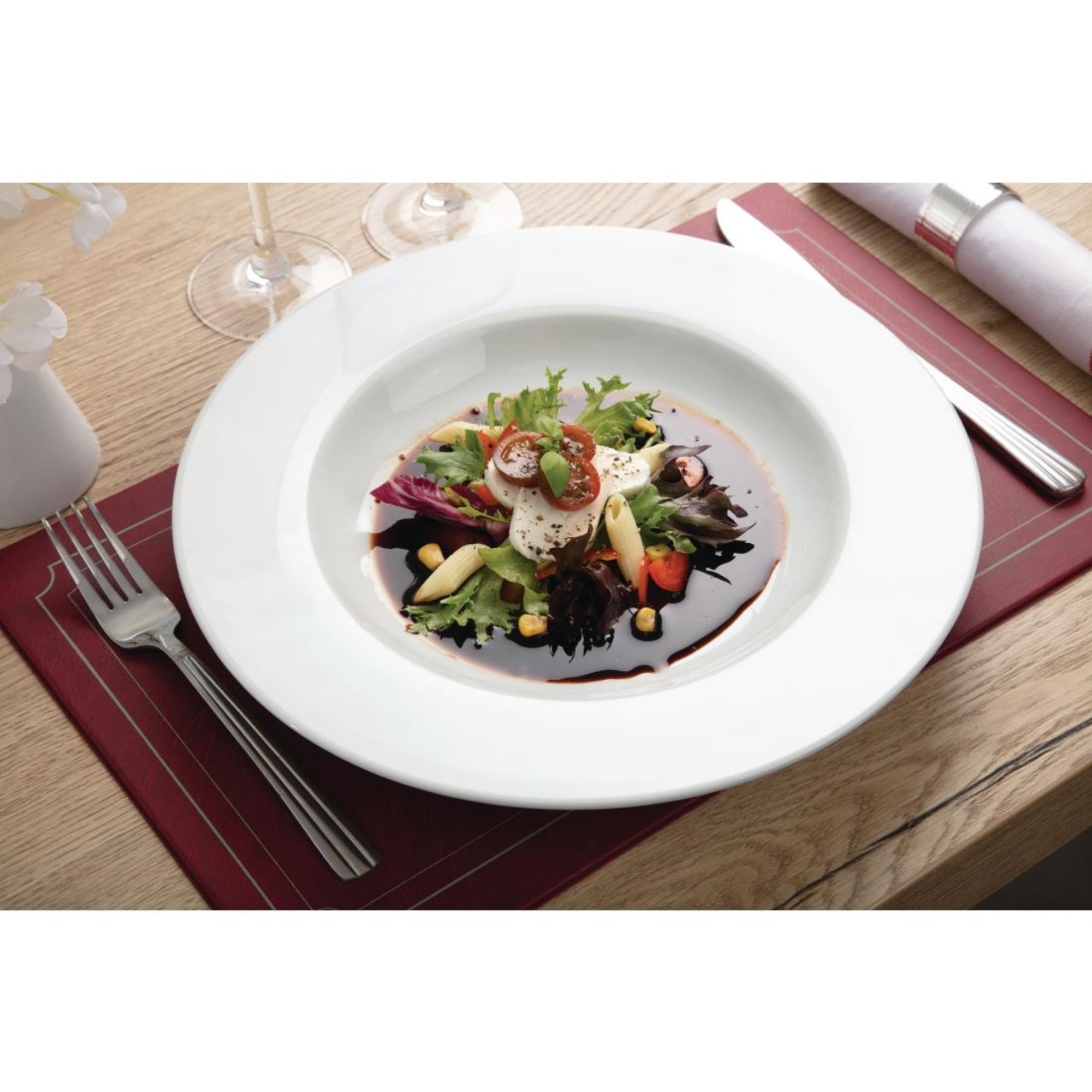 Picture of Olympia Whiteware Pasta Plates 310mm (Pack of 4)