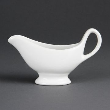 Picture of Olympia Whiteware Gravy Boats 180ml (Pack of 6)