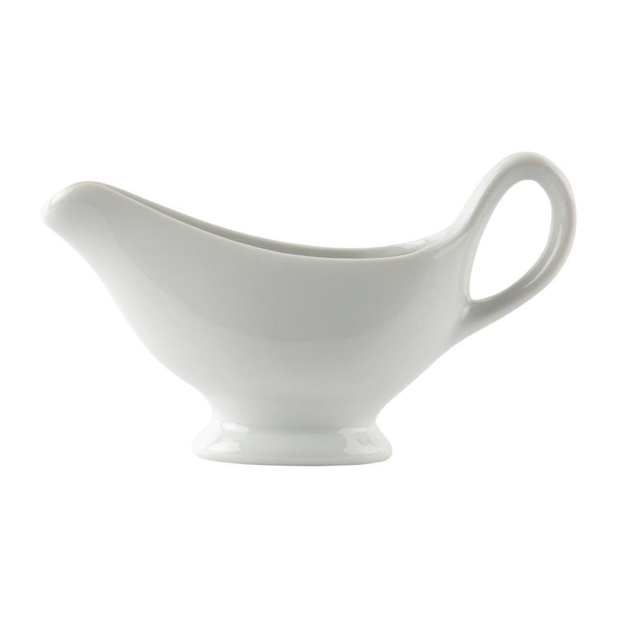 Picture of Olympia Whiteware Gravy Boats 180ml (Pack of 6)