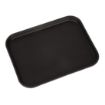Picture of Cambro Camtread Fibreglass Rectangular Non-Slip Tray Black 457mm - CT277