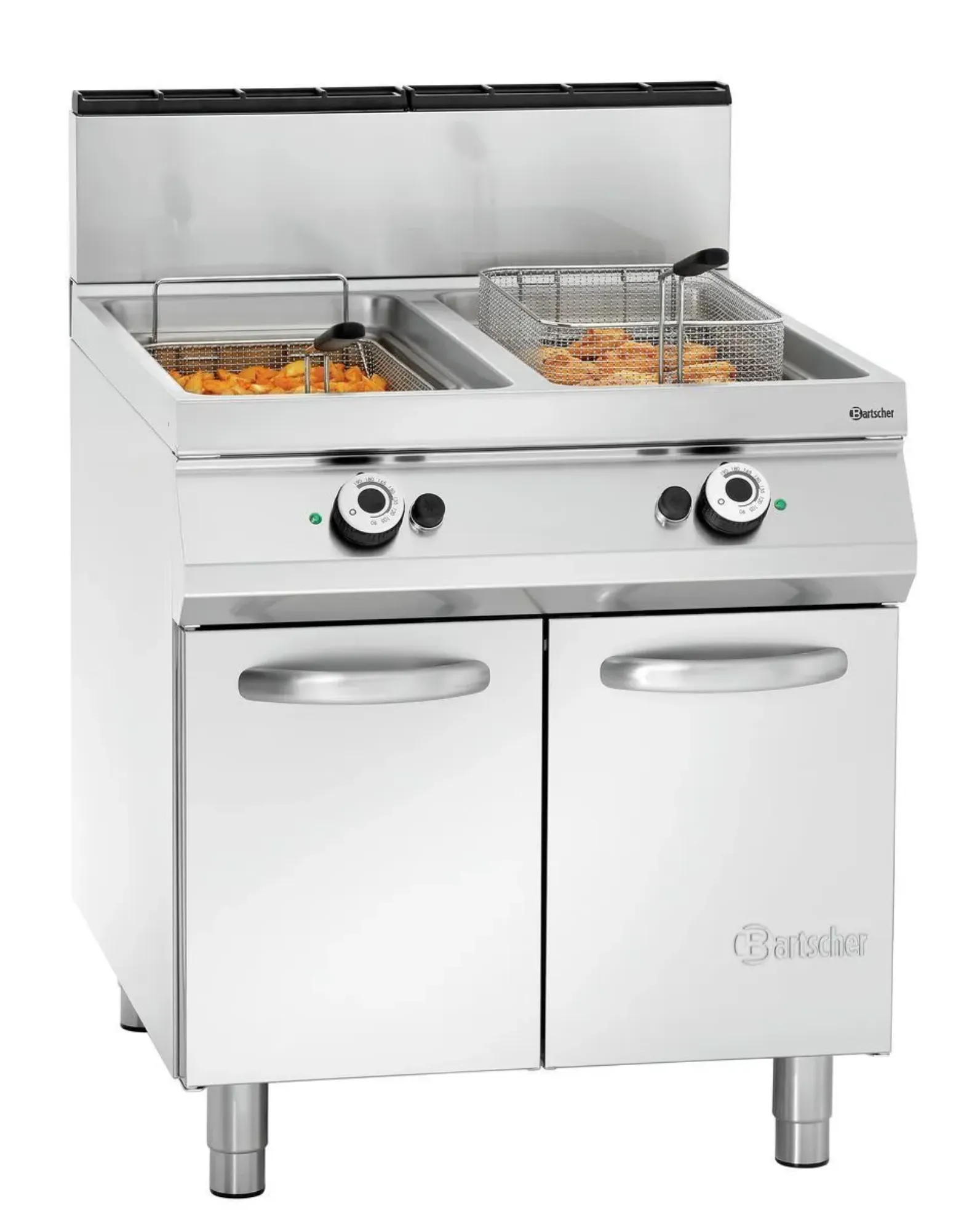 Picture of Bartscher Gas standing deep fat fryer, 2 basins Freestanding - 2959521