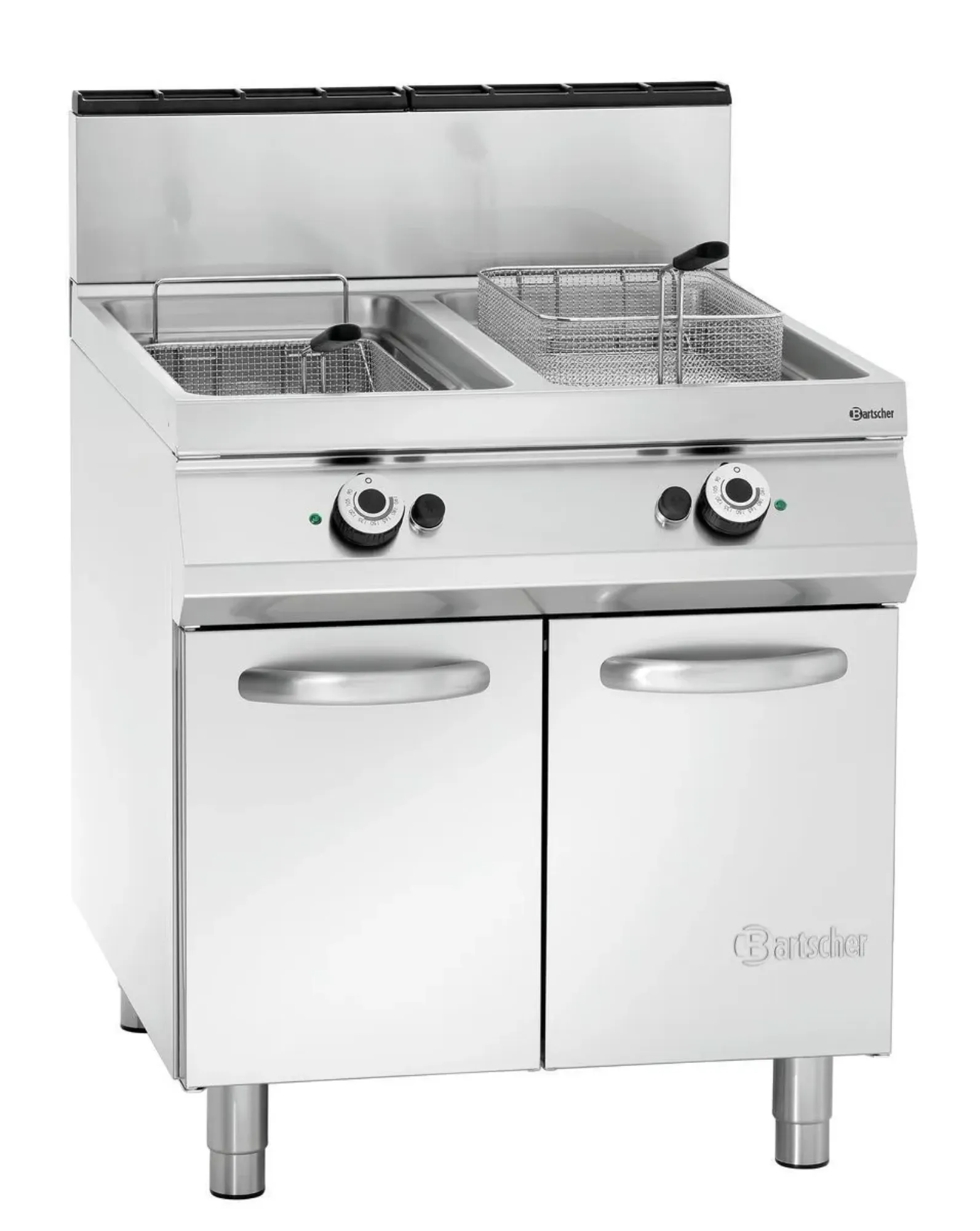 Picture of Bartscher Gas standing deep fat fryer, 2 basins