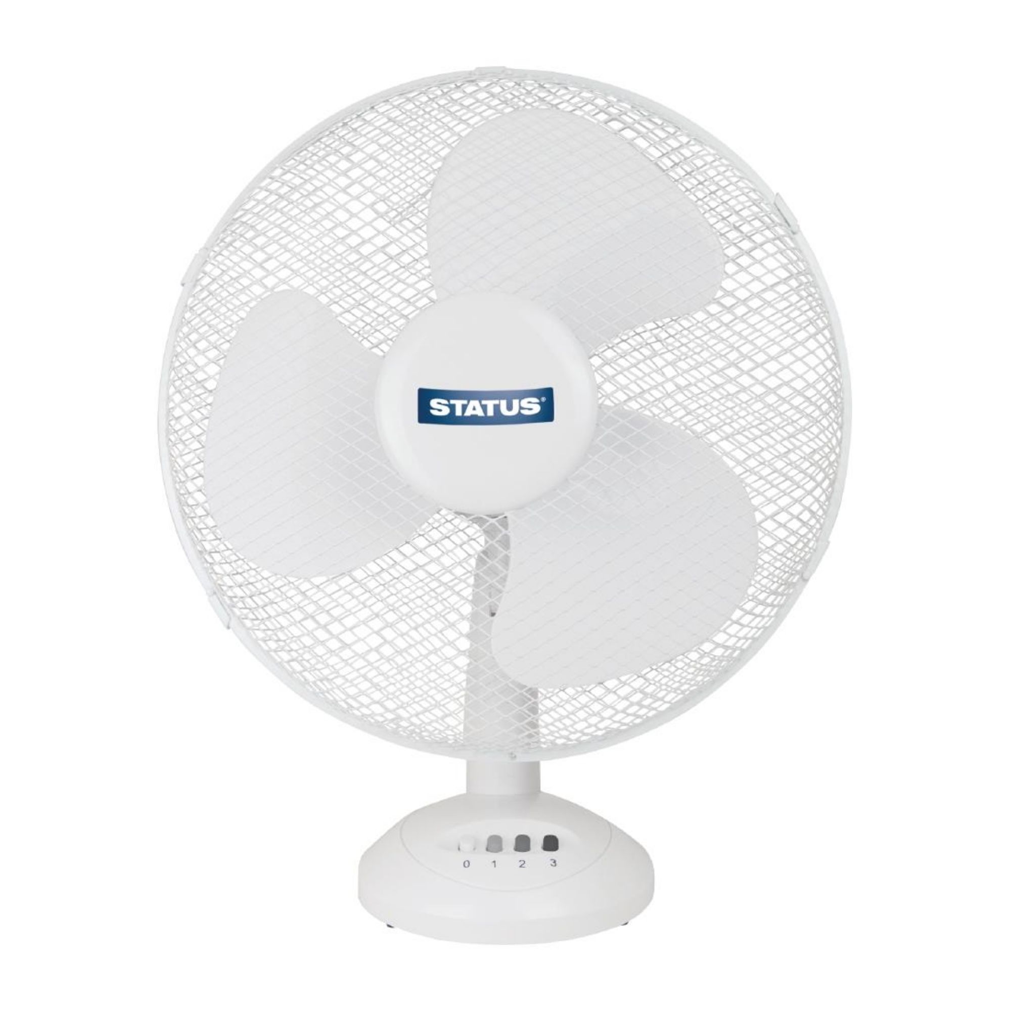 Picture of Status 12" Oscillating White Desktop Fan - CR220