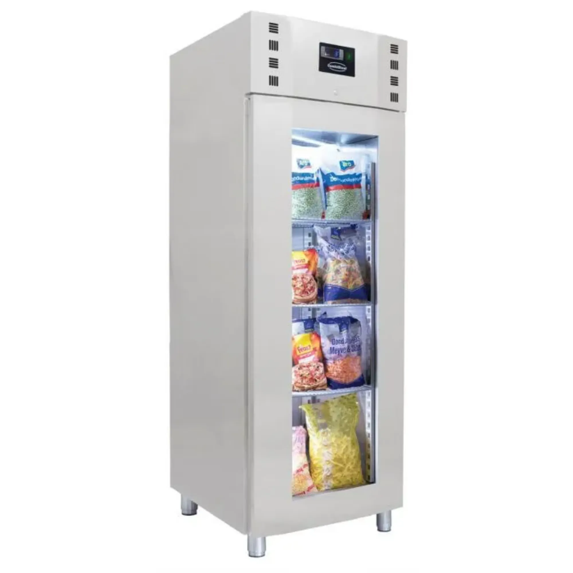 Picture of CombiSteel Refrigerator Single Stainless Steel Glass Door 700 Litre - 7489.5020