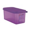 Picture of Araven Allergen Polypropylene 1/3 Gastronorm Food Container Purple 6Ltr - CM788