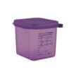 Picture of Araven Allergen Polypropylene 1/6 Gastronorm Food Container Purple 2.6L - CM786