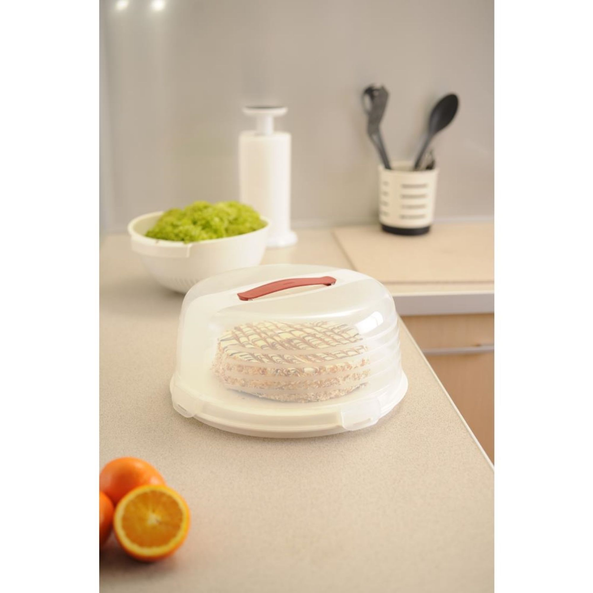 Picture of Curver Round Cake Box White 350mm