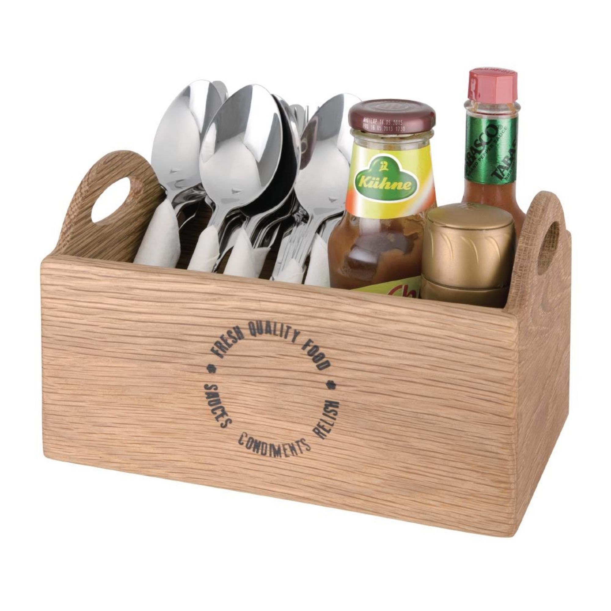 Picture of Olympia Oak Printed Table Caddy 230mm