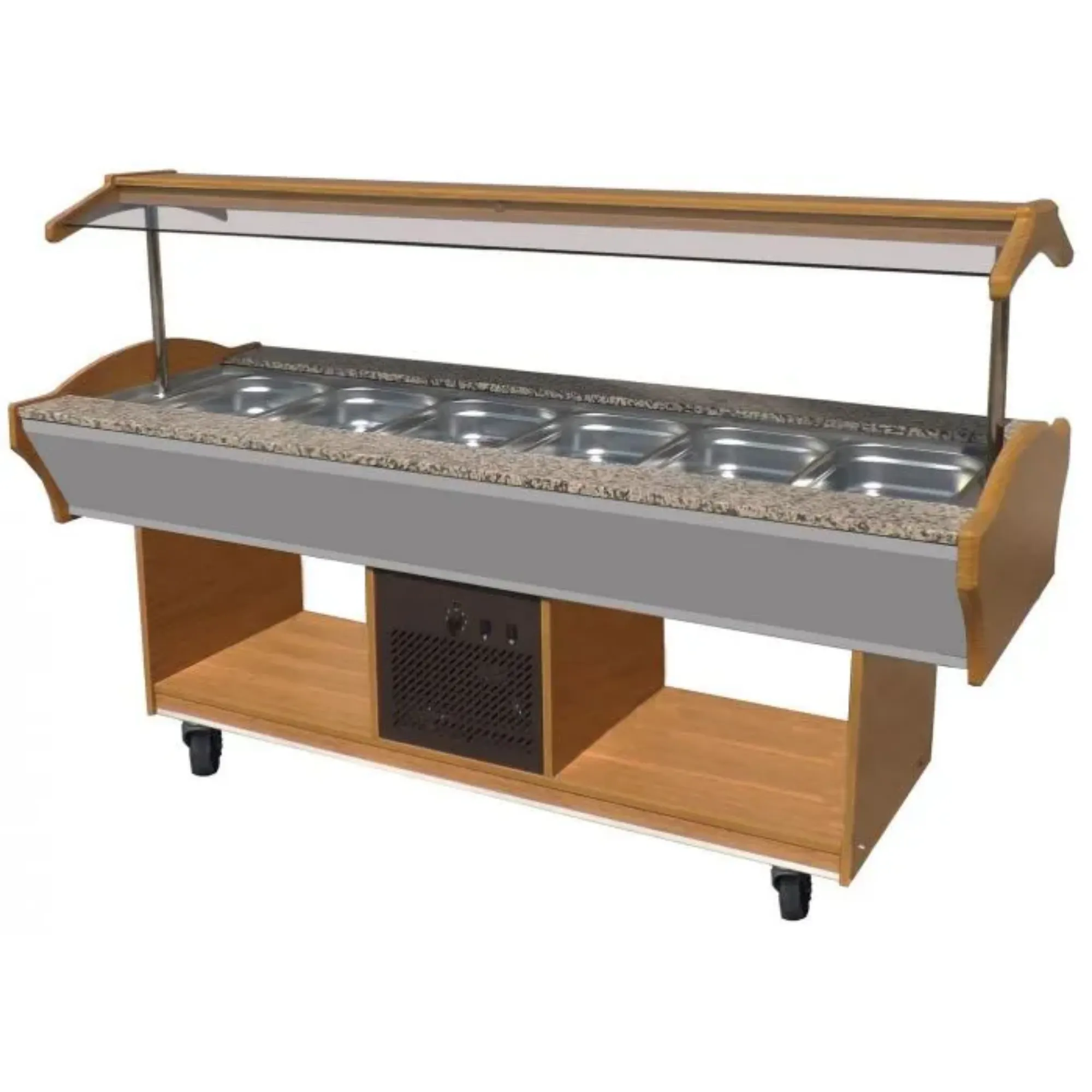 Picture of CombiSteel Refrigerated Buffet Wenge 6/1 GN - 7077.0015