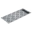 Picture of Europochette White with Vintage Design Cutlery Pouch with Black Napkin (100 pack) - CK238