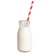 Picture of Olympia Glass Milk Bottles 200ml (Pack of 12) - CL141